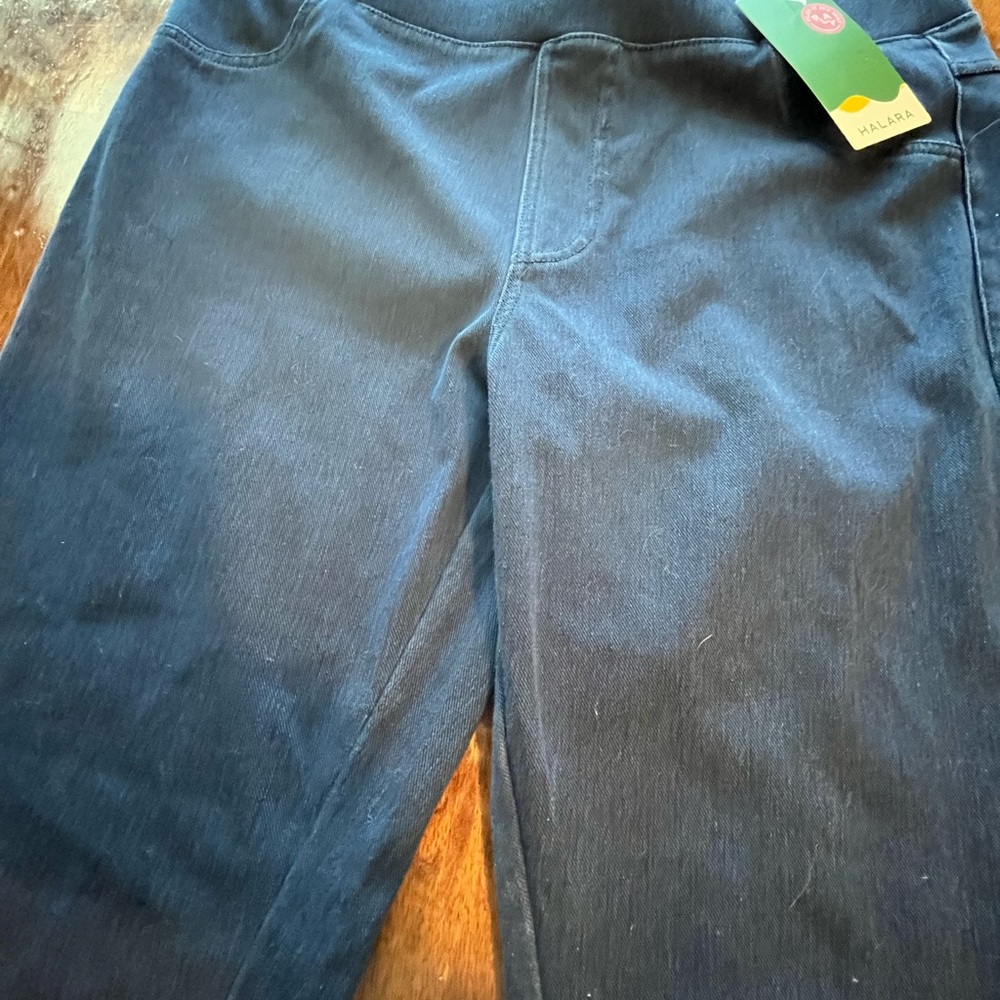 Halara Magic high waisted casual knit jeans.